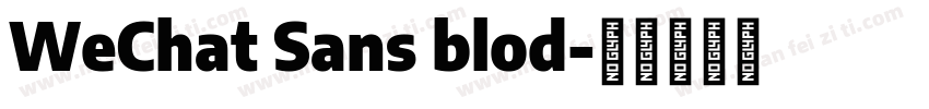 WeChat Sans blod字体转换